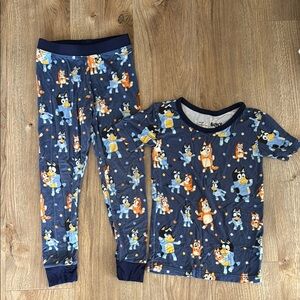 Little Sleepies Bluey Pajamas Size 3T